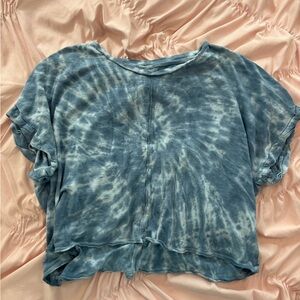 American Eagle Outfitters Blue Tie-Dye Shirt